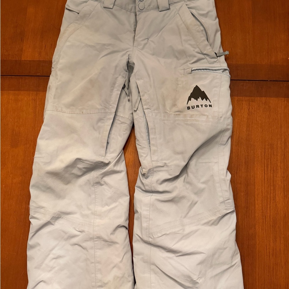 Girls M Burton Skyler Light Blue Snowboard Pants